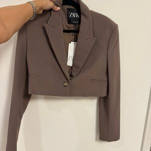Zara cropped blazer